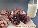 Muffins triple chocolat décadents