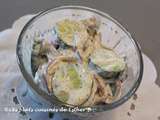 Salade de concombres et oignons rouges