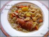 Soupe au chou et haricots blancs