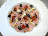 Vitello tonnato, Olive taggiasche, câpres et parmesan