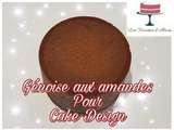 Gâteau aux amandes pour cake design