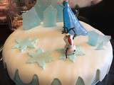 Gâteau la reine des neiges