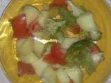 Salade composée (pommes de terre, brocolis et tomates)
