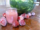 Smoothie melon-fraises
