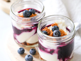 Cheesecake aux myrtilles (facile et sans cuisson)
