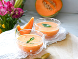 Gaspacho de melon au basilic (facile et rafraîchissant)