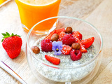 Pudding de chia vanille et fruits rouges