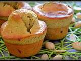 Muffins à la pâte d'amande et aux pistaches