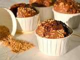 Muffins tout chocolat aux petites graines { sans lactose }