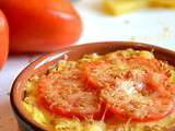 Polenta gratinée à la tomate et aux graines de lin