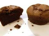 Muffins au chocolat – coeur fondant