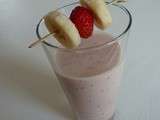 Smoothie banane fraise