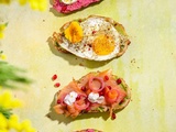 4 idées de tartines colorées pour un brunch, apéro ou repas rapide