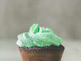 Cupcakes menthe chocolat pour la Saint-Patrick