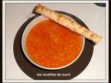 Soupe de lentilles rouges, riz et boulgour (Mercimekli bulgur çorbası)