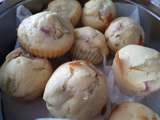 Muffins à la rhubarbe