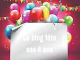 Blog fête ses 4 ans