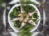 Salade de cougettes épinards sardines et son caviar d'aubergine (recette facile et rapide)