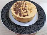 Cheesecake sans cuisson caramel ,noisettes et chocolat