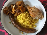  Tajine  de poulet aux noix de cajou et raisins secs