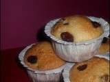 Muffins légers aux cranberries & à la noix de coco