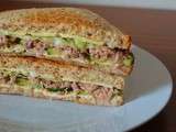 Sandwich léger thon-crudités