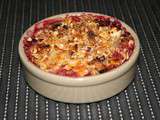 Crumble pommes fruits rouges express