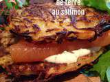 Hamburger de pommes de terre au saumon