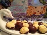 Mini Esferas aos dois Chocolates / Mini Sphères aux deux Chocolat