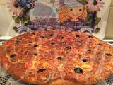 Pizza de Frango sem Crosta (massa de muffin) / Pizza au Poulet sans Croûte (pâte à muffin)