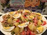 Salade Pommes de terre au Thon et Tomates / Salada de Batata com Atum e Tomates