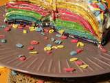 Rainbow cake crêpes pour le défi cuisine multicolore juillet 2017
