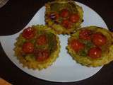 Tartelettes aux tomates et pesto
