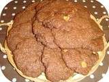 Cookies tout choco aux chunks 3 chocolats