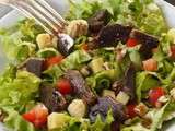 Salade de gésiers, comté, noix et compagnie