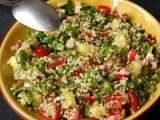 Salade de quinoa aux herbes et légumes croquants