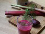 Smoothie rhubarbe, betterave, aneth et lait d'amande Alpro