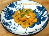 Curry de crevettes au potiron et au chou-fleur