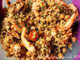 Salade au quinoa et aux crevettes