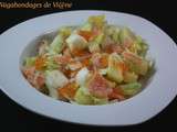 Salade de pommes de terre à l'endive et au saumon