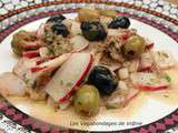 Salade Tunisienne radis, olives et thon