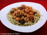 Spaghetti aux écrevisses et aux morilles