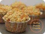 Muffins pomme crumble