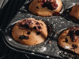 Muffins aux framboises et chocolat