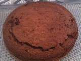 Gâteau au chocolat noir équitable à la farine semi complète de bons œufs bio au sucre Muscovado