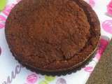 Gâteau au chocolat noir fèves de cacao équitable au Muscat de Lunel
