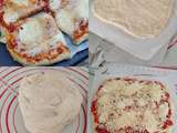 Pizza mozzarella tomates aux herbes sans gluten cuite au bbc