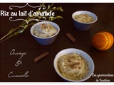 Riz au lait d'amande (Vegan) orange & cannelle