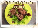 Salade de foies de volaille