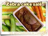 Zebra cake salé carottes et courgette